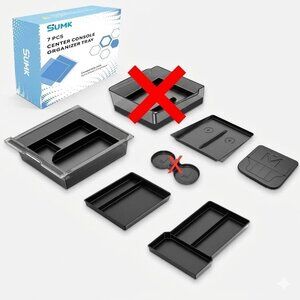 5 PCS Center Console Organizer Kit Compatible with Tesla Model 3 Highland 2024+